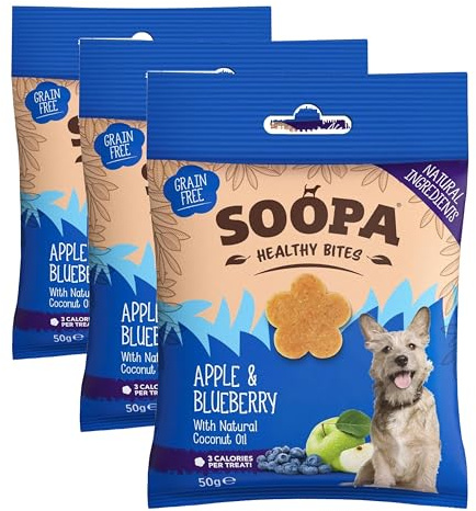 Soopa Apple & Blueberry Healthy Bites, 50 g (Pack of 3)