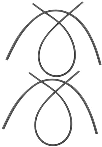 GRADENEVE 4piezas Tira De Limpiaparabrisas De Repuesto Para Compatible Duradero y Fácil De Instalar