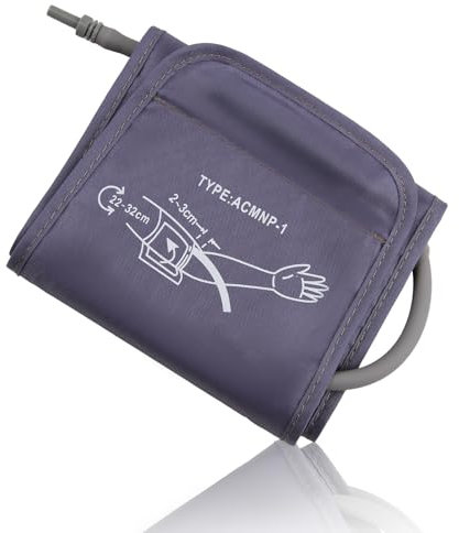 Blood Pressure Cuff 22-32CM Arm Circumference Cuff for Blood Pressure Monitor Adjustable Replacement Cuff Portable Blood Pressure Machines Home Use Cuff for Elders Home Use (Silver Gray)
