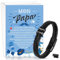 DPKOW Fete des Peres Cadeau Papa Carte avec Enveloppe Je t'aime Papa Bracelet Cuir Homme Cadeau Papa Noël Anniversaire Cadeau Grand Pere Beau Bracelet Carte Fête des Pères