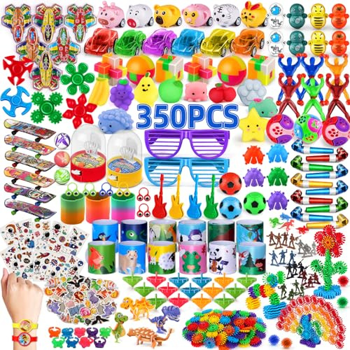 nicknack Relleno Piñata Infantil, 350Piezas Juguetes de Fiesta a Granel, Party Favores Juguetes para Niñas Niños, Relleno Piñata Cumpleaños Infantil
