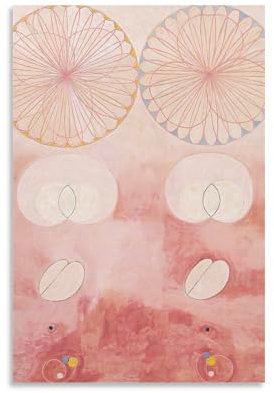CHANNUYAN Hilma Af Klint Poster, Künstler, künstlerisch (3)-2436 Kunstdruck auf Leinwand, Poster, Wandfarbe, Kunstposter, Dekoration, moderne Wohnkunstwerke, 50 x 75 cm