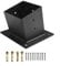 CWOQOCW Supports de pergola, supports de pergola inclinés en acier robuste, kit de support mural pour poteaux en bois et structure extérieure (1 pièce)