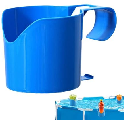 Support À Boissons pour Piscine | Support Boisson Antidérapant Sol | Organisateur Polyvalent De Boissons Et Clés pour Loisirs Extérieurs