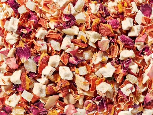 1kg - Früchtetee - TYP PEACH MELBA - aromatisierte Früchteteemischung - säurearm - Pfirsich-Sahne-Eis-Note
