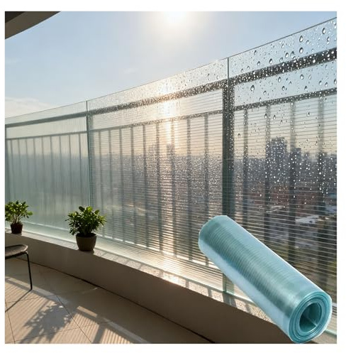 Panneaux Transparents Serres Couverture Remplacement Pergola Carport pour Terrasses, Serres, Jardins, Remplacer Les Tôles Toiture(0.8x30m/2.62x98.4ft)