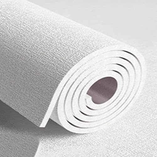 Isoliertapete Selbstklebend, Selbstklebende Tapeten, Dampfsperre Folie, Dämmtapete für Innenwände, Dämmplatten für Wandschutz und Wanddekoration, Ablösbar(Weiß,50 x 300 x 0.5 cm)