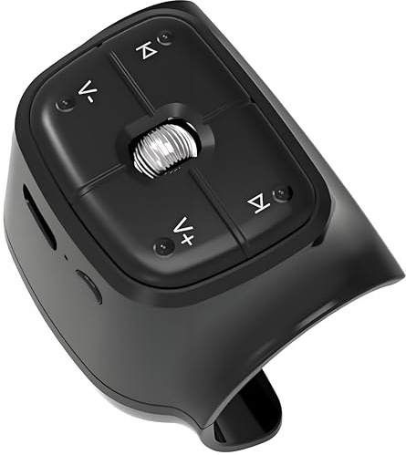 TikTok - Telecomando Bluetooth per auto, bici, moto, pulsante di controllo del volante, batteria ricaricabile integrata, compatibile con iPhone e telefoni Android