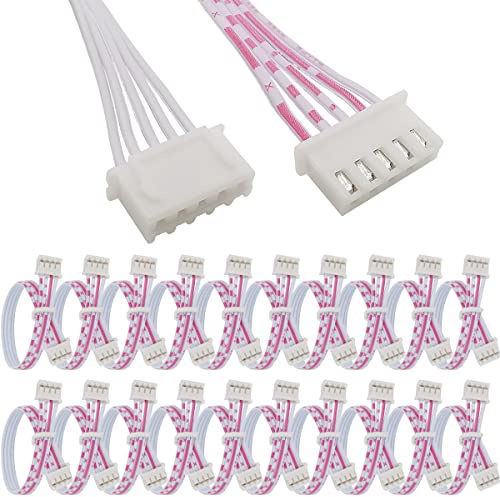 HAAMNING7 5Pin Kabel für Mayflash F300 Joystick for SANWA, JST XH 2,54 mm Pitch Buchse auf Buchse Adapter für Zero Delay USB Encoder, 20 cm, 20 Stück