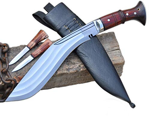 Everest collection Authentisches Gurkha Kukri Messer - 30 cm Klinge Tin Chirra (3 Fächer) das Biest Kukri-handgemachtes khukuri Messer aus Nepal-khukri House