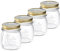 Bormioli Rocco 4er Set Quattro Stagioni 15cl, Bleifrei, Luftdicht, Transparent, 4 Stück, Glas mit Schraubdeckel, Luxus, Einmachgläser