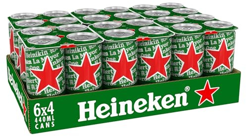 Heineken Lager Beer Cans, 24 x 440ml