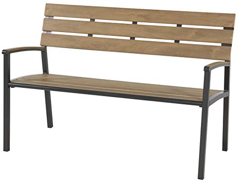Lesli Living Bank Sitzbank Teak-Look max. Tragegewicht 200kg