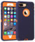 smartelf Case for iPhone 7 Plus/8 Plus Heavy Duty With Built-in Screen Protector Shockproof Dust Drop Proof Protective Cover Hard Shell for Apple iPhone 7+/8+ 5.5 inch-Blue/Orange