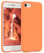 EAZY CASE Premium Silikon Handyhülle kompatibel mit iPhone SE (2022/2020) / iPhone 8/7, Slimcover mit Kameraschutz und Innenfutter, Silikonhülle, Schutzhülle, Bumper, Handy Case, Softcase, Orange