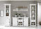 Wohnwand Landhausstil Hooge in Pinie weiß Landhaus Schrankwand Anbauwand 4-teilig 293 x 207 cm