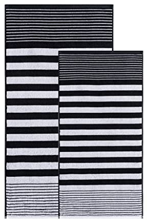 Egeria Timo Handtuch und Duschtuch als Set 500 g/m² 100% Baumwolle Mesopotamian Cotton