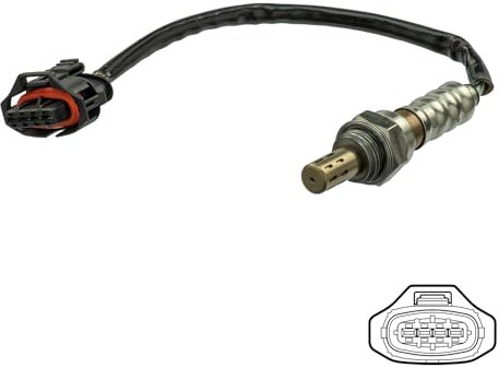 DELPHI ES21177-12B1 Lambdasonde nach Katalysator Oxygen O2 Sensor Planarsonde Beheizt 250mm