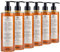 Prija Vitalisierendes 2-in-1 Duschgel und Shampoo mit Ginseng-Extrakt, feuchtigkeitsspendendes und energetisierendes Haar- und Körperwaschgel mit Pumpspender, luxuriöses Duschgel, 6 x 380 ml