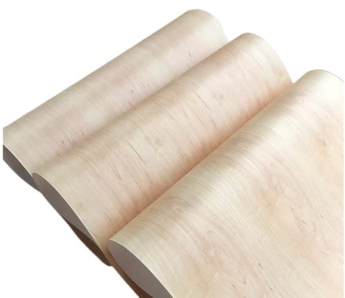 Aibote Natürliches Kanada-Furnier, weißes Ahorn, 60 x 250 cm, Möbel-Restaurierungsblätter für Lautsprecher, Vitrinen, Tischregale, Küchenmöbel, Hoteltisch, Küche (flacher Schnitt, AAA-Güte)