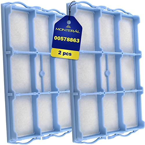 2 Piezas Filtro Aspiradora para Proteger Motor con Código Original 00578863 578863 VZ01MSF para Bosch y para Siemens - MONTERAL