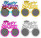 4 Stücke Happy New Year Brillen,Frohes Neues Jahr Brillen Party für 2025,Silvester Brille 2024,2024 Silvester Party Dekoration,Lustige Silvester Foto Requisiten,Silvester Party Supplies 2025