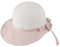 Miuno® Damen Sonnenhut Faltbarer Partyhut Stroh Hut Schleife Glocke H287 (Rosa)
