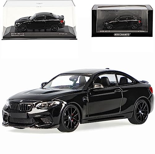 alles-meine.de GmbH B*M*W 2er F22 M2 CS Competition Coupe Schwarz mit schwarzen Felgen Modell 2013-2021 Version Ab 2020 limitiert 1 von 720 Stück 1/43 Minichamps Modell Auto mit ..