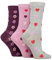 SockShop Femme 3D Texturé À motifs Pelerine Doux, rafraîchissant et respirant Chaussettes en bambou dans un multipack de 3 Paires Cœurs 37-42