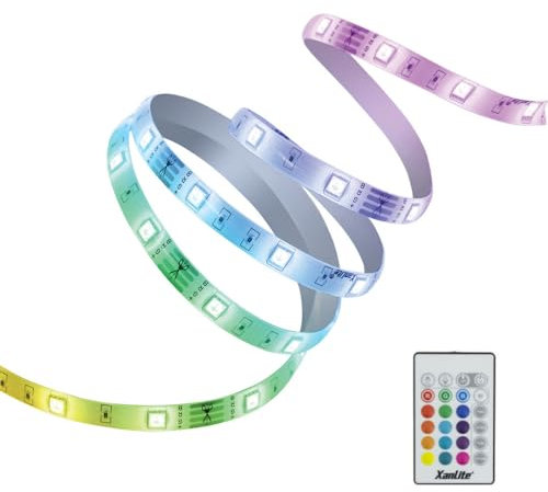 Xanlite Ruban lumineux LED RVB 5M, USB, display 20pcs