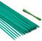 KINGLAKE 30cm Green Plant Sticks with Twist Ties, 30Pcs Bambbo Plant Support Sticks, Garden Plant Stakes Flower Orchid Sticks for Gardeing Home Floral Making (12 Inch)
