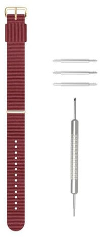 ROWCES Nylon-Armband, gestreift, 10mm – 20mm, wasserdichtes Canvas-Uhrenarmband für Herren und Damen, Uhrenzubehör, 16mm