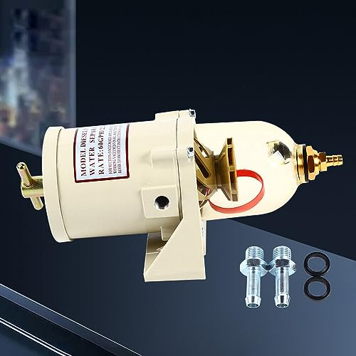 DSYOGX Öl Wasserabscheider 500FG 500FH Kraftstofffilter Diesel Marine Lkw Benzin Filter Ol Wasser Mit Bolzen 60GPH