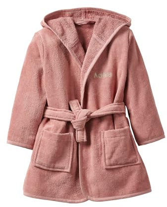 VERTBAUDET Peignoir de bain enfant essentiels bois de rose 4A