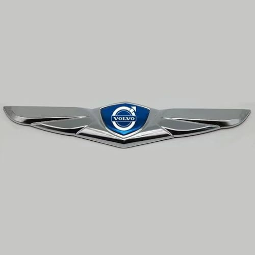 Auto Emblem, für Volvo R Design XC90 S60 XC60 V70 Front Motorhaube/Heckkoffer Abzeichen Heckklappen Logo Auto-Emblem-Aufkleber,D