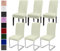 Stuhlhussen 6er Set Stuhlbezüge Moderne Stretch Stuhlhussen Universal Husse Abnehmbare Stuhlbezug Waschbarer Abdeckung Esszimmer Dekoration Spannbezug,für Hotel Hochzeit Partys(6er Set, Elfenbein)-C