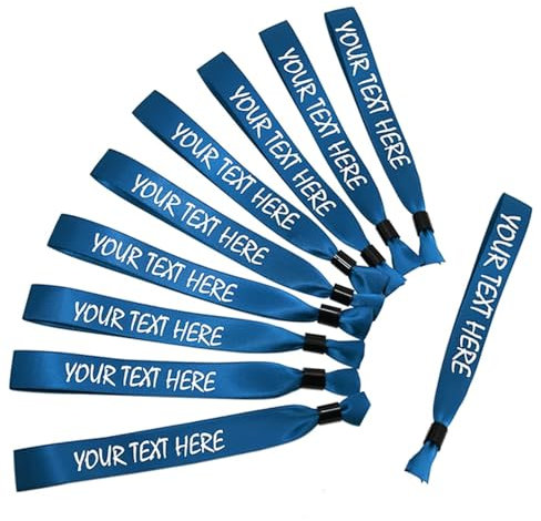 IEK Personalisiertes armband,festival armbänder,einlassbänder stoff,stoffarmband,party armbänder,festival bändchen (300PCS)