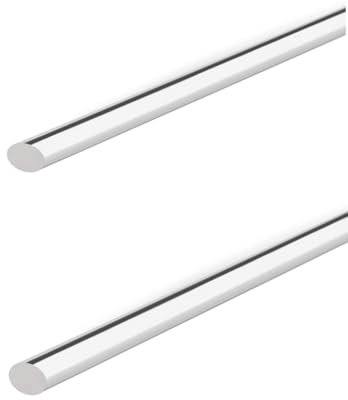 TIHONORI 2 Pz Acrilico Tassello Aste Lunghezza 50 cm Trasparente Acrilico Bastoncini Diametro 2mm - 9mm Fai da Te Craft Materiali,2mm