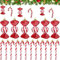 RCVEVCY 18 Stück Zuckerstangen Weihnachten Deko Zuckerstangen Weihnachtsbaum,Weihnachtsbaumschmuck Rot und Weiß,Hängende Weihnachtsbaum Dekorationen Bonbon Ornamente für Weihnachts Party Deko