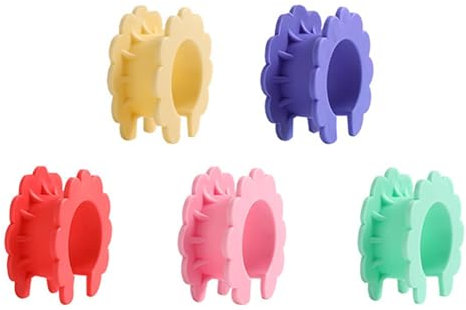 Wäscheleinenhaken für Kleiderbügel, Kleiderbügelhalter aus Silikon | 5 Stück Wäscheleinen-Aufhänger-Stopper - Rutschfester Kleiderbügelstopper für sicheren Halt, ideal zum Wäschetrocknen