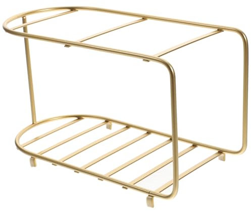 Ciieeo Titular De La Tetera Fría Soporte Dispensador De Agua Helada Barra De Suministros Soporte para Dispensador De Bebidas Estante Dispensador De Agua Helada Golden Planchar