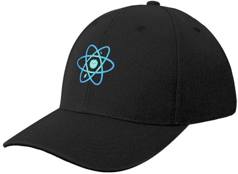 CWCMZDH Baseball Cap Sun Hat React Javascript JS Developer Happy State Components Atom Laptop or Skateboard Stickers for Coders Baseball Cap