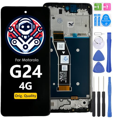 iYAiYO Schermo LCD Display Digitalizzatore Touch Screen Ricambio Compatibile con Motorola Moto G24 Original con Marco Schermo Completo con Strumenti