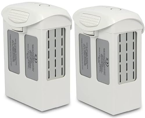 Für Phantom4 / Phantom4 Pro Akku 6400mAh 17.4V / 5.2A hochkapazitiver intelligenter Flug Ersatzakku, für Phantom 4 / Phantom 4 Pro Serie Drohne V2.0 (Weiß) 2 Pack
