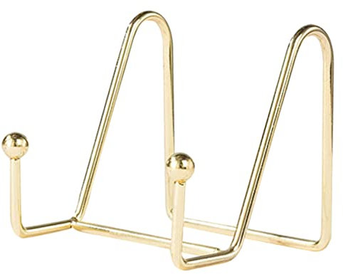 Cabilock Multifunktionaler Goldener Metall-ständer Bilderrahmenhalter Für Fotos Teller Bücher Dekoration Kleiner Fotos Display Rack Für Wohnzimmer Büro Küche Geschenkveranstaltungen