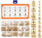 300PCSThreaded Inserts for Plastic, Heat Insert Assortment Set, Brass Metric Knurled Nuts M2 M2.5 M3 M4 M5 M6 1/4-20 for 3D Printer Parts