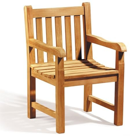 Jati York Teak Garden Armchair - Grade A Teak | Delivered Fully Assembled