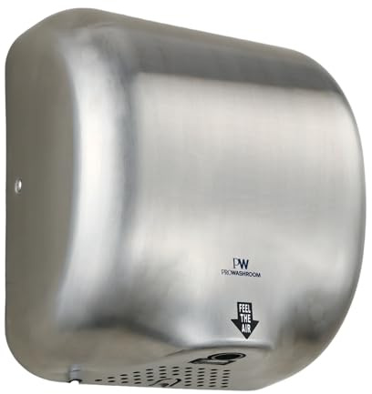 Pro Washroom Commercial High-Speed Hand Dryer – 10s Fast Dry, Energy-Efficient, Touchless Stainless Steel with Quiet Operation, IPX4 Water-Resistant, Wall-Mount Design for Bathrooms & Washrooms
