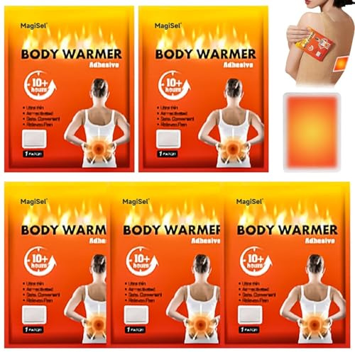 Wärmepflaster, Körperwärmer, Rückenwärmer, Winter wärmer, Selbstklebende Wärmepflaster für Periode, Rücken, Nacken, Schulter, 8 Stunden wohlige Wärme, 5pc