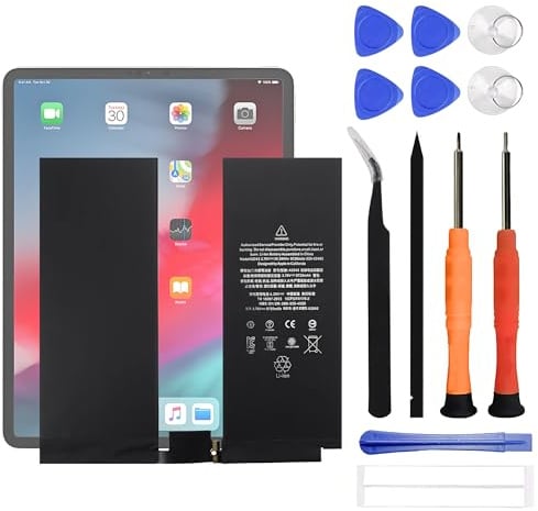 VUXYIT A2043 - Batteria di ricambio compatibile con iPad Pro 12,9 3a generazione 2018 4a generazione 2020, con kit di attrezzi di riparazione